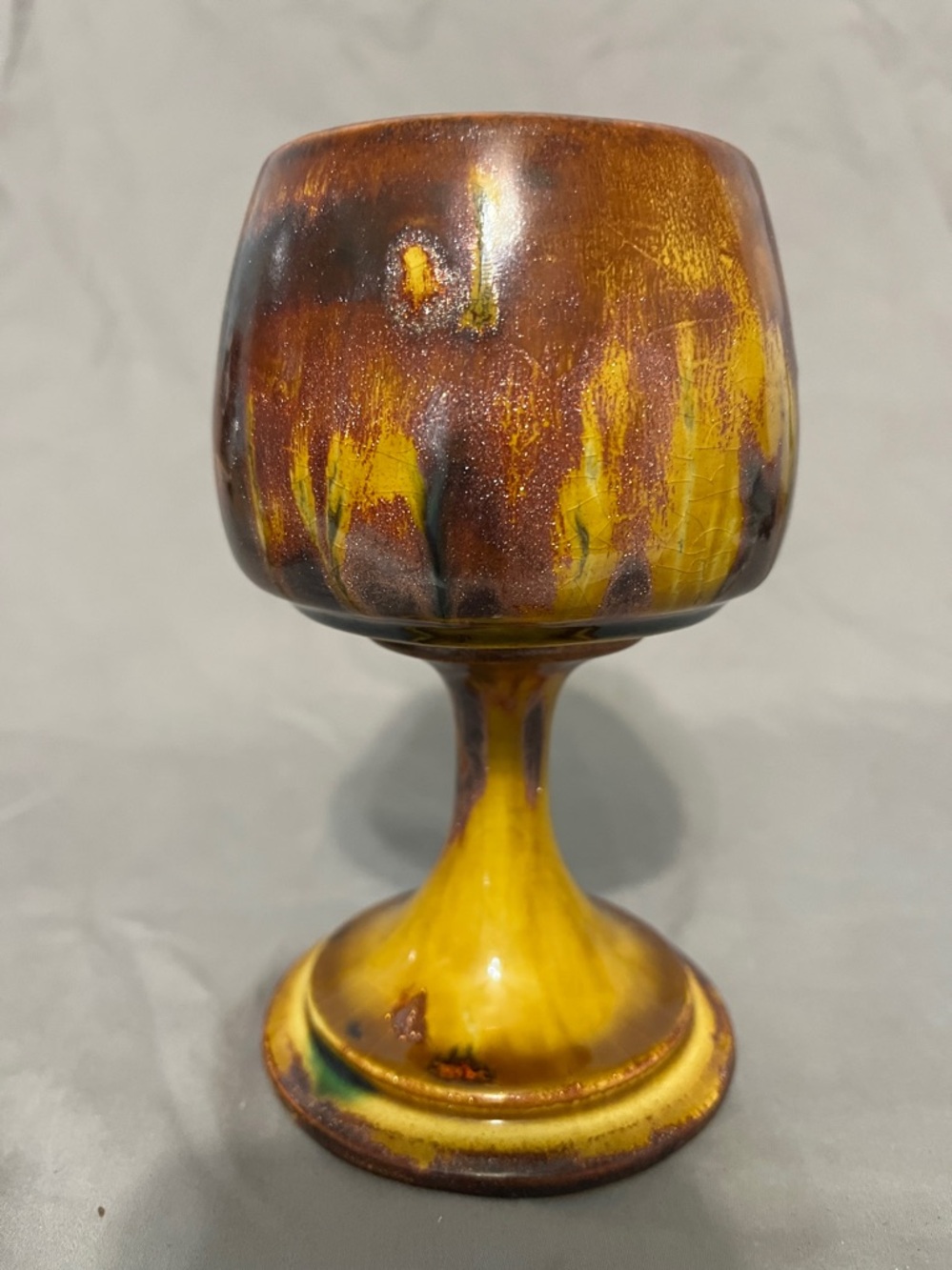 Decorative ceramic goblet - Picture 4 of 6